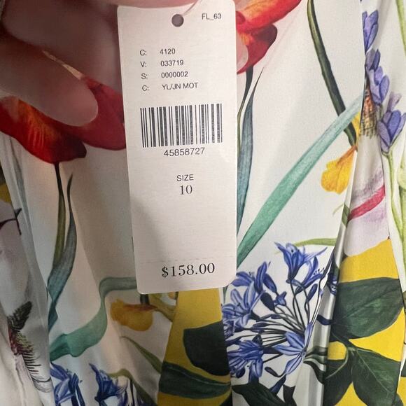 Rococo Sand Anthropologie Aprile Floral Skirt Size 10 - Picture 6 of 9